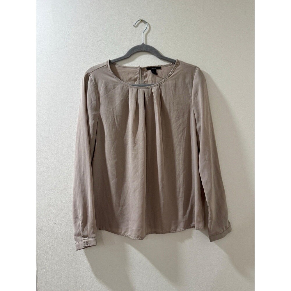 Forever 21 - Beige Round Neck Long Sleeved Women's Top - Size Small